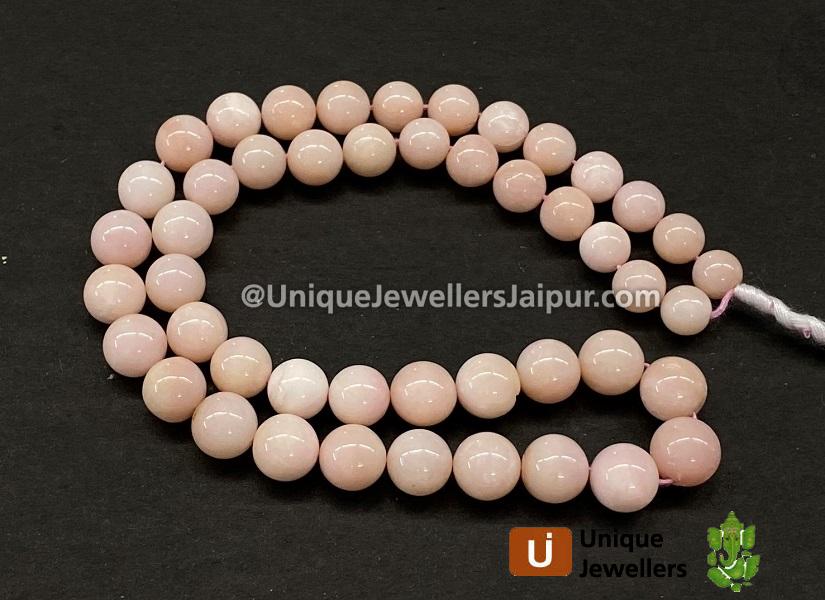 Pink Opal Smooth Round Balls Beads